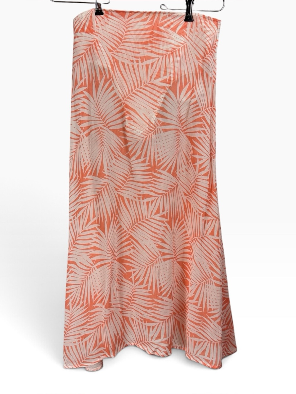 For Love & Lemons Size Small Sheer Tropical Botantical Midi Skirt Built in Panty